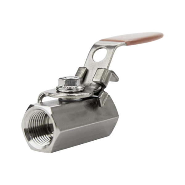 product - Кран шаровый муфтовый серия 110, ( вр.BSPP 1/4" x вр.BSPP 1/4" ), PTFE, 69PN