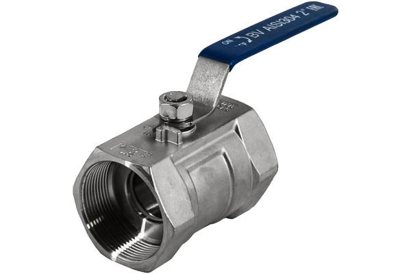 product - Кран шаровый муфтовый стандартнопроходной нержавеющий (1PC), AISI304 DN50 (2"), (CF8), PN40