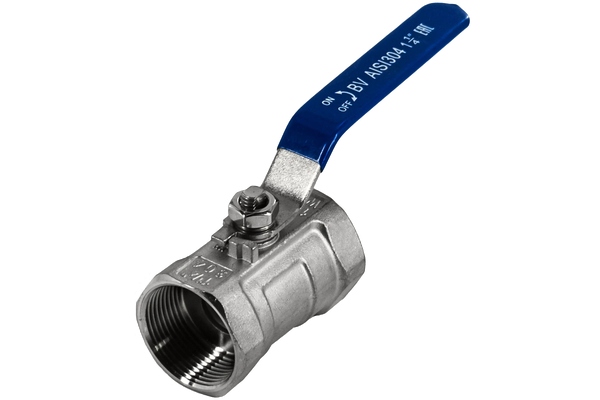 product - Кран шаровый муфтовый стандартнопроходной нержавеющий (1PC), AISI304 DN32 (1_1/4"), (CF8), PN40