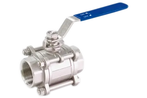 product - Кран шаровый муфтовый трёхсоставной нержавеющий (3PC), AISI304 DN20 (3/4"), (CF8), PN64