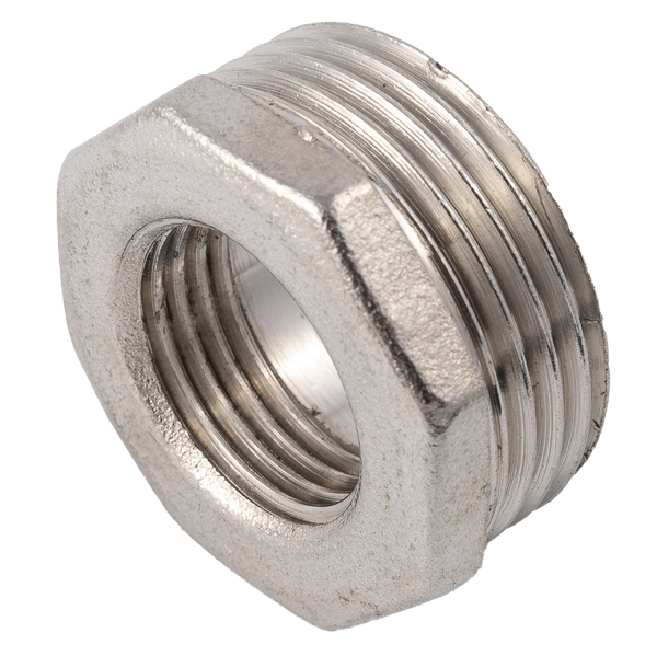 product - Футорка латунная никелированная, DN20 x DN15 (3/4" x 1/2"), PN40
