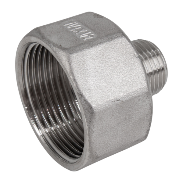 product - Футорка обратная нержавеющая, AISI304 DN32 x DN15 (1_1/4" x 1/2"), (CF8), PN16