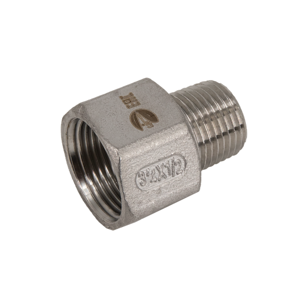 product - Футорка обратная нержавеющая, AISI304 DN20 x DN15 (3/4" x 1/2"), (CF8), PN16
