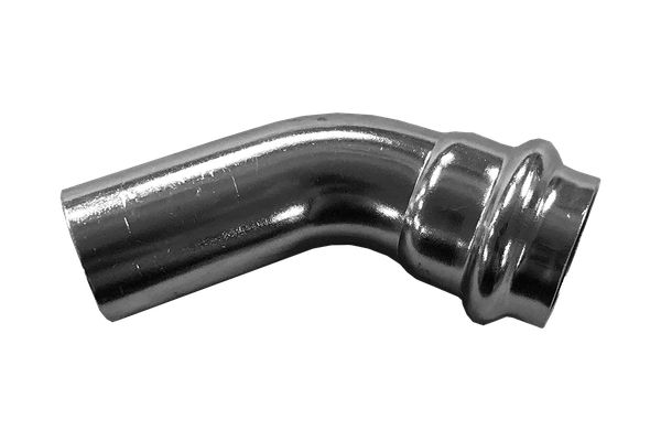 product - Пресс-отвод однораструбный 45° нержавеющий, AISI304 18mm, CF8, PN16