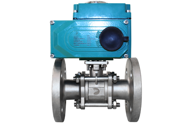 product - Кран шаровый фланцевый (3PC), DN25 (1"), AISI304, PN16, с электроприводом AC 24V (C-03)