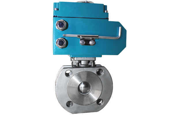 product - Кран шаровый межфланцевый, AISI304 DN15 (1/2"), с электроприводом AC 220V (С-03)