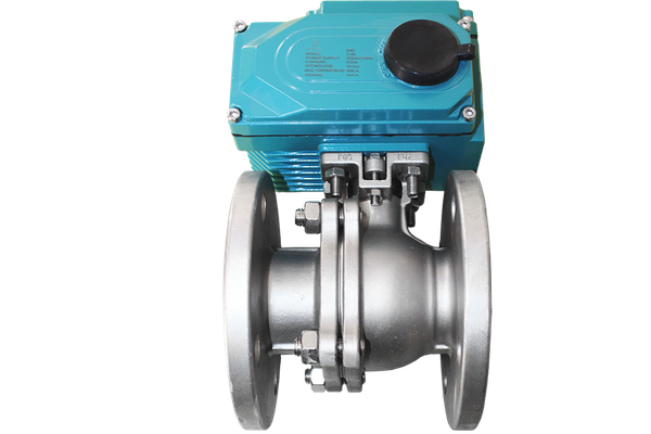 product - Кран шаровый фланцевый (2PC), AISI304 DN15 (1/2"), с электроприводом AC 220V (С-03)