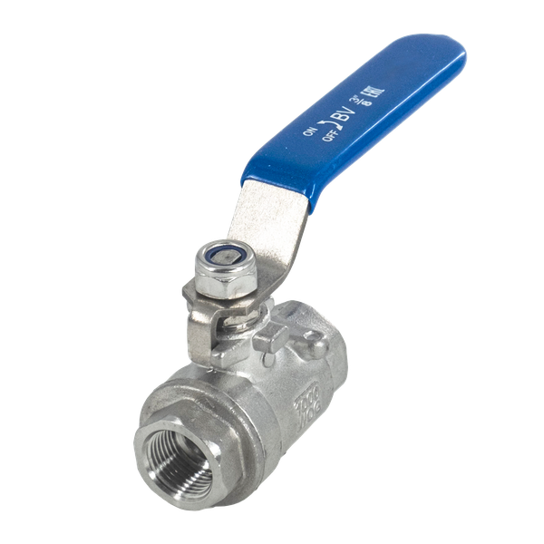 product - Кран шаровый муфтовый двусоставной нержавеющий (2PC), AISI304 DN10