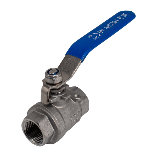 product - Кран шаровый муфтовый двусоставной нержавеющий (2PC), AISI304 DN15