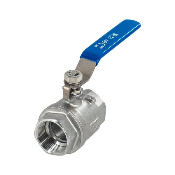 product - Кран шаровый муфтовый двусоставной нержавеющий (2PC), AISI304 DN 8