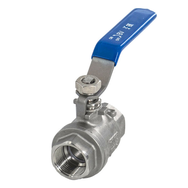 product - Кран шаровый муфтовый двусоставной нержавеющий (2PC), AISI316 DN20 (3/4"), (CF8M), PN64