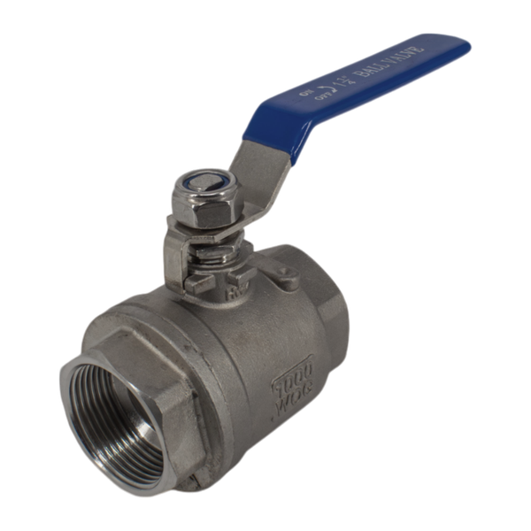 product - Кран шаровый муфтовый двусоставной нержавеющий (2PC), AISI316 DN32 (1_1/4"), (CF8M), PN40