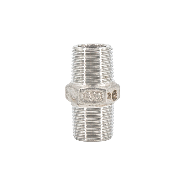 product - Ниппель резьбовой нержавеющий, AISI304 DN10 (3/8"), (CF8), PN16