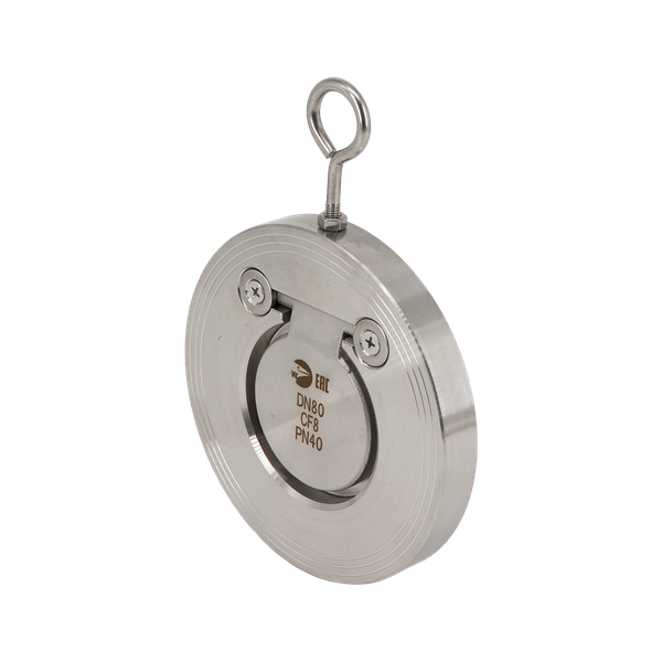 product - Обратный клапан межфланцевый хлопушка нержавеющий, AISI304 DN80 (3"), (CF8), PN40