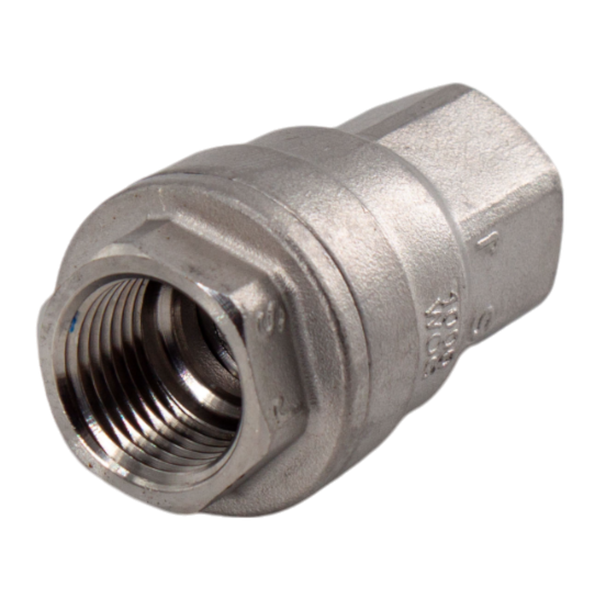 product - Обратный клапан муфтовый прямой нержавеющий, AISI304 DN15 (1/2"), (CF8), PN64