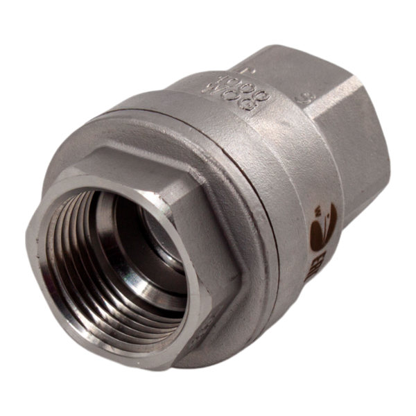 product - Обратный клапан муфтовый прямой нержавеющий, AISI304 DN25 (1"), (CF8), PN64
