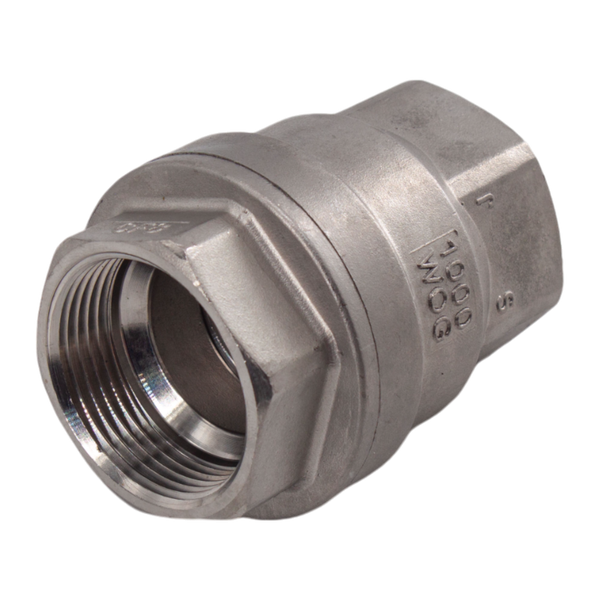 product - Обратный клапан муфтовый прямой нержавеющий, AISI304 DN32 (1_1/4"), (CF8), PN40