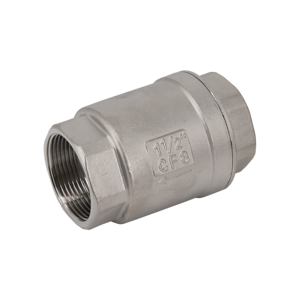 product - Обратный клапан муфтовый прямой нержавеющий, AISI304 DN40 (1_1/2"), (CF8), PN40