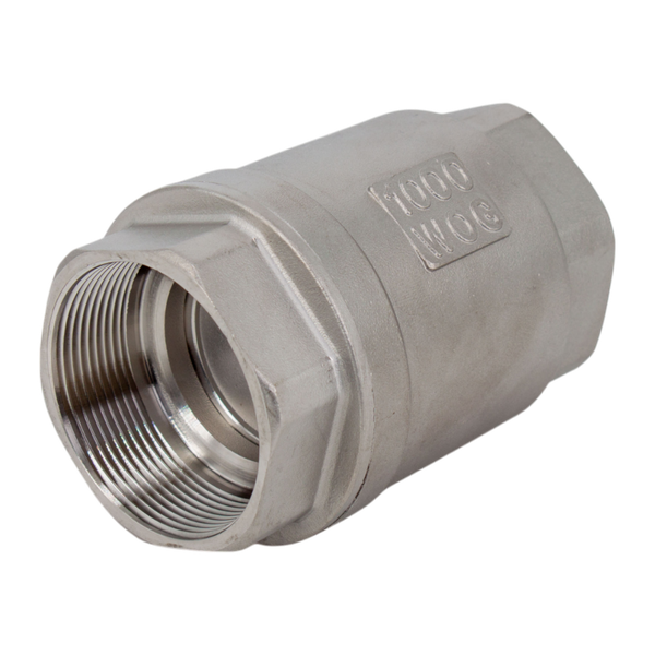 product - Обратный клапан муфтовый прямой нержавеющий, AISI304 DN50 (2"), (CF8), PN40
