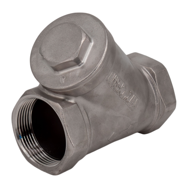 product - Обратный клапан муфтовый Y-тип нержавеющий, AISI304 DN40 (1_1/2"), (CF8), PN40