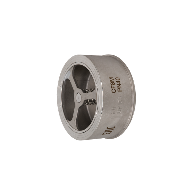 product - Обратный клапан межфланцевый тарельчатый нержавеющий, AISI316 DN 150 (6"), (CF8M), PN25/PN40