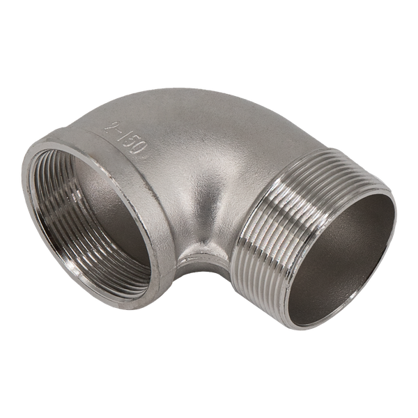 product - Отвод резьбовой вр/нр нержавеющий, AISI304 DN50 (2"), (CF8), PN16