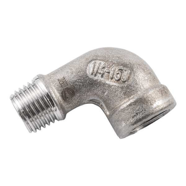 product - Отвод резьбовой вр/нр нержавеющий, AISI304 DN 8 (1/4"), (CF8), PN16