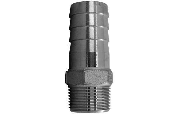 product - Штуцер елочка нержавеющий, AISI304 DN15 x 15mm (1/2" x 15mm), (CF8), PN16