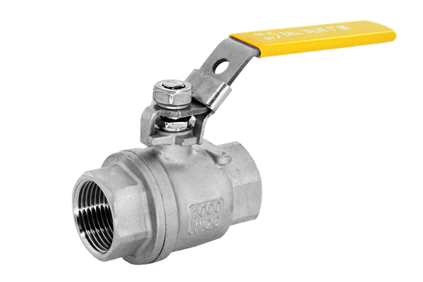 product - Кран шаровый муфтовый двусоставной с фиксатором нержавеющий (2PCY), AISI304 DN25