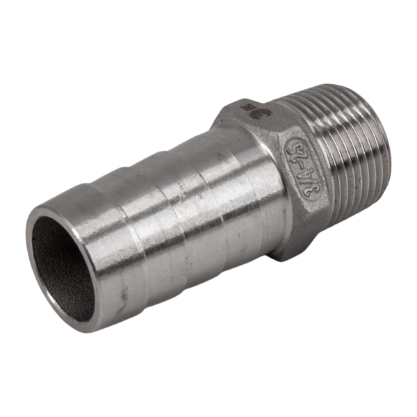 product - Штуцер елочка нержавеющий, AISI304 DN20 x 25mm (3/4" x 25mm), (CF8), PN16