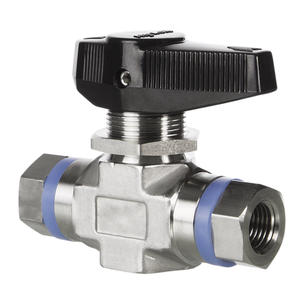 product - Кран шаровый муфтовый серия Т, ( вр.NPT 1/8" x вр.NPT 1/8" ), PTFE, 689PN