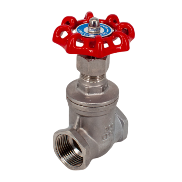 product - Задвижка клиновая муфтовая нержавеющая, AISI304 DN25 (1"), (CF8), PN14