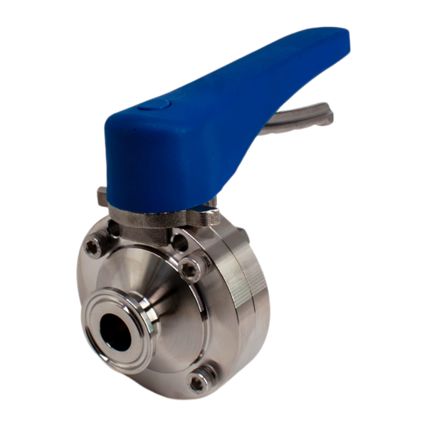 product - Затвор дисковый Clamp DIN нержавеющий под привод, EPDM, AISI304 DN15 (1/2"), (CF8), PN8